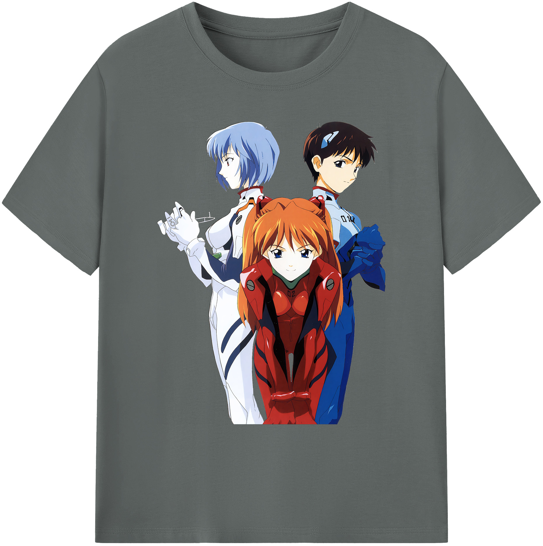 （画像用） EVA 新世紀エヴァンゲリオン 綿100％ メンズ半袖Tシャツ｜肌触りやわらか＆通気性